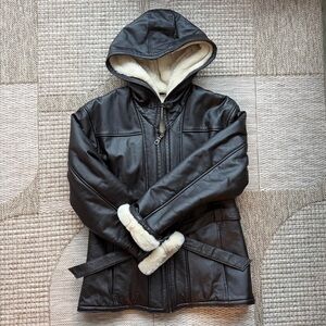 Wilson’s Leather Brown Shearling Jacket